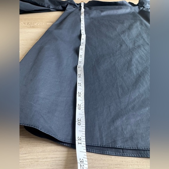 Tibi Off-Shoulder Navy Blue Shift Dress Wylie Satin Bow Sleeves Mini Size 0 XS - Picture 8 of 12